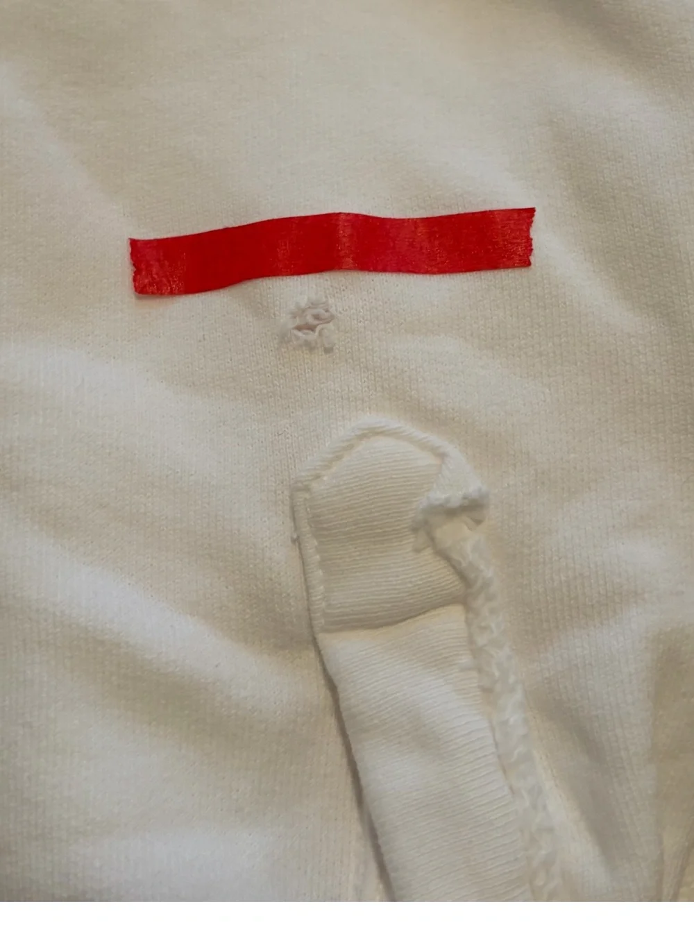 Frank & Eileen Eileen Triple Fleece Sweatshirt Button-Up White Size XS - Picture 7 of 7